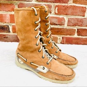 Sperry Top-Sider High Top Lace Leather Boat Shoes